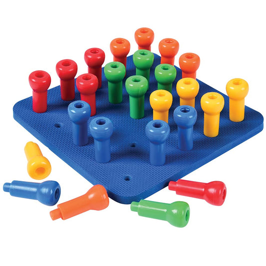 Preschooler Primary Color Pegboard Set