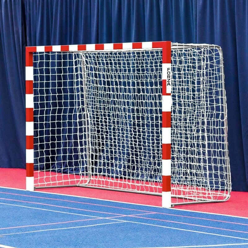 PAIR OF 10 X 6.5 FORZA ALU80 FUTSAL GOALS (FOLDAWAY) - Pair